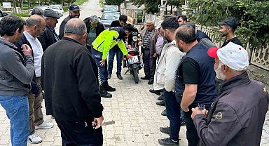Öğrenci ve vatandaşlara güvenli trafik anlatıldı
