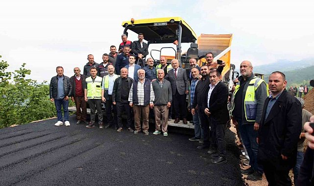 Ordu'da 3 ilçeyi ilgilendiren yolda sıcak asfalt çalışması