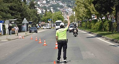 Ordu'da bir haftada 20 bine yakın araç ve sürücüsü denetlendi