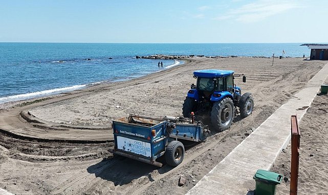 Ordu'da plajlarda temizlik ve bakım çalışmaları