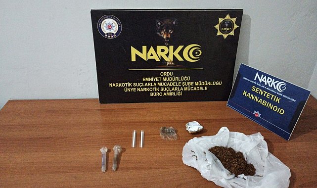 Ordu'da uyuşturucu operasyonlarında 2 şüpheliye adli işlem