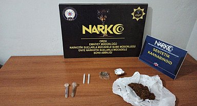 Ordu'da uyuşturucu operasyonlarında 2 şüpheliye adli işlem