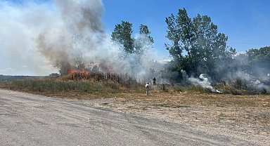 Otluk alanda çıkan yangın büyümeden söndürüldü