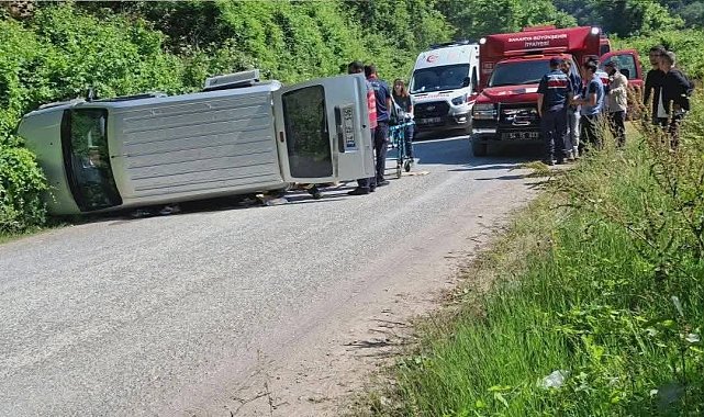Otomobil kanala düştü: 1 yaralı