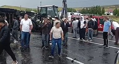 Patnos'ta zincirleme kaza: 1 ölü, 1'i ağır 4 yaralı