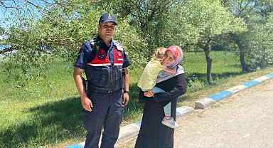 Pelitözü Gölpark'ta kaybolan çocuğu jandarma buldu