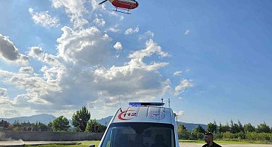 Prematüre ikizlerden biri helikopter ambulansla Niğde'ye nakledildi