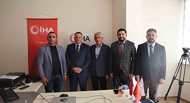 Rektör Gürel'den İHA'ya ziyaret
