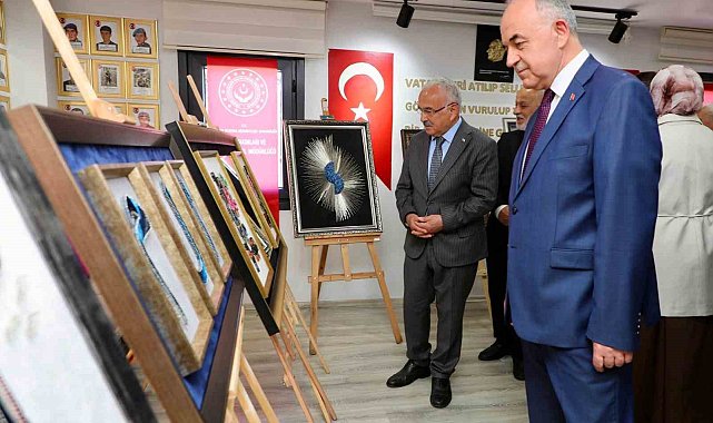 Şehit yakınları ve gazilerden el sanatları sergisi