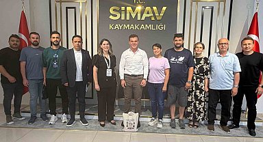 Simav Kaymakamı Karaloğlu, Yunanistanlı uzman ve öğretmenleri kabul etti