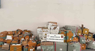 Şırnak'ta dev kaçakçılık operasyonu: 77 milyon liralık kaçak ürün ele geçirildi