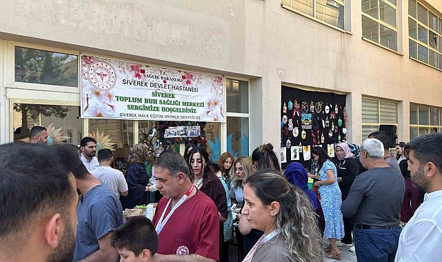 Siverek'te ruh sağlığı hastalarının el emeği ürünleri sergilendi