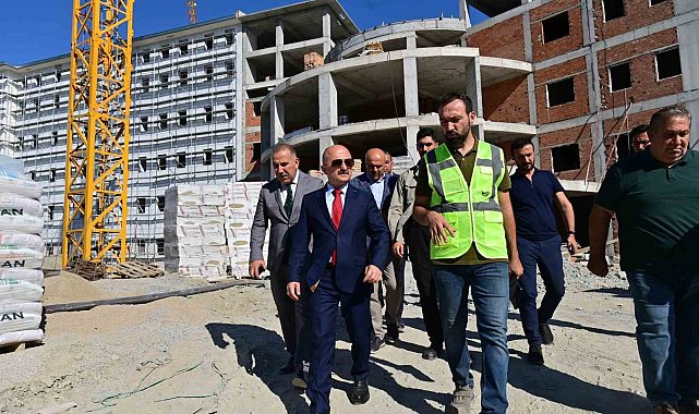 Söke'de KYK Erkek Öğrenci Yurdunda çalışmalar hız kesmeden sürüyor