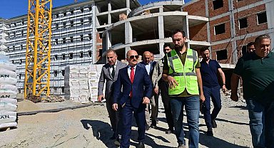 Söke'de KYK Erkek Öğrenci Yurdunda çalışmalar hız kesmeden sürüyor