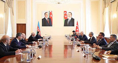 TBMM Başkanı Kurtulmuş, Azerbaycan Başbakanı Esedov ile görüştü