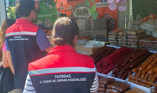 Tekirdağ Kiraz Festivali'nde sıkı gıda denetimi