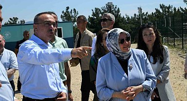 Tekirdağ Valisi Soytürk, Şarköy'deki sahipsiz hayvan doğal yaşam alanını inceledi