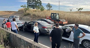 Tekirdağ'da 500 metre arayla iki zincirleme kaza