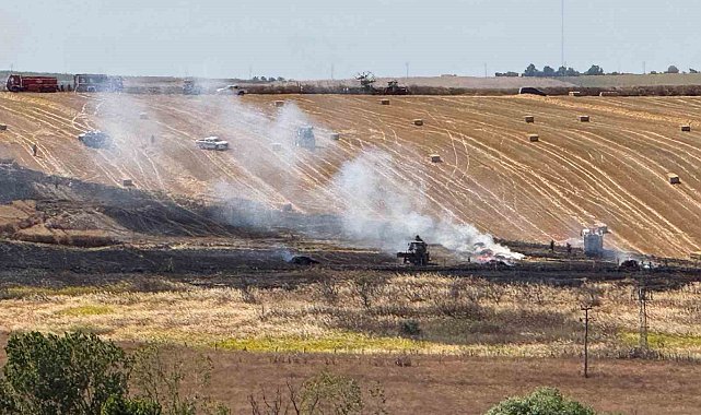Tekirdağ'da yangın riskine karşı balya bağlama ve tamburlu ot biçimine geçici yasak