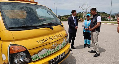 Tokat Belediyesi'nde çöp taksi direksiyonuna kadın eli değdi