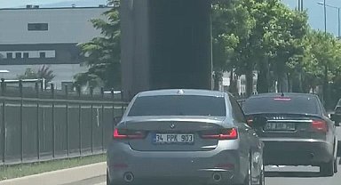 Trafikte tehlikeli seyreden sürücüye 22 bin lira ceza