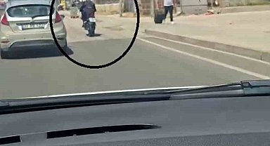 Trafikte tek teker yaparak ilerleyen sürücüye 46 bin TL ceza