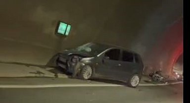 Tünelde feci kaza: Motosiklet sürücüsü hayatını kaybetti