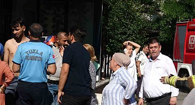 Tuzla'da korkutan çatı yangını