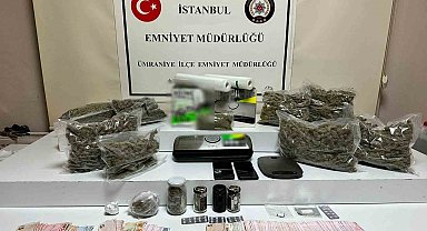 Ümraniye'de "zula evi" operasyonu: 4 kilo uyuşturucu madde ele geçirildi