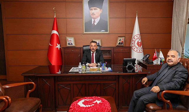 Vali Hacıbektaşoğlu, İl Müftüsü Demir'i kabul etti