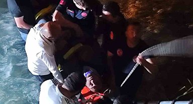 Van'da dereye düşen kamyonetin sürücüsü yaralandı