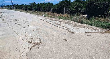 Vatandaş belediyeden umudu kesince cebinden para verip çukura beton döktü