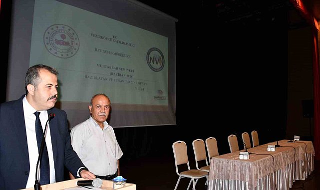 Vezirköprü'de muhtarlara bilgilendirme toplantısı