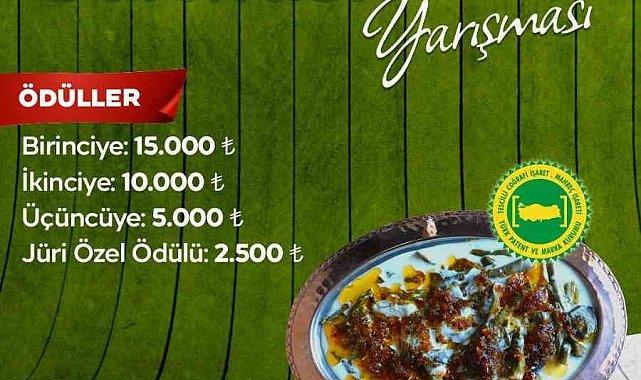 Yeşilyurt'un ünlü lezzeti "Kiraz Yaprağı Sarması" için 28 Haziran'da yarışma düzenlenecek