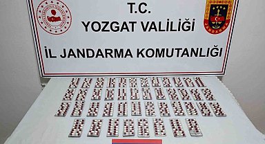 Yozgat'ta 613 sentetik uyuşturucu hap ele geçirildi