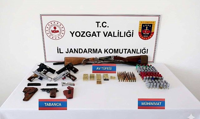 Yozgat'ta ruhsatsız silahlara el konuldu