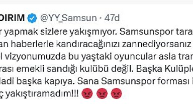 Yüksel Yıldırım'dan Enner Valencia söylentisine tepki: "Samsunspor, emekli sandığı kulübü değil"