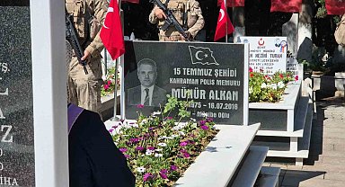 15 Temmuz şehidi Münür Alkan kabri başında anıldı