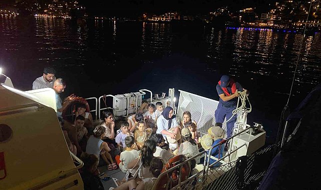 40 göçmen yakalandı; 2 gözaltı