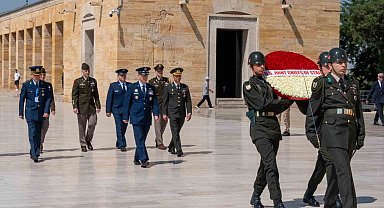 ABD Genelkurmay Başkanı Orgeneral Caine, Anıtkabir'i ziyaret etti