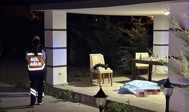 Aksaray'da villa bahçesindeki içki masasında cinayet: 1 ölü