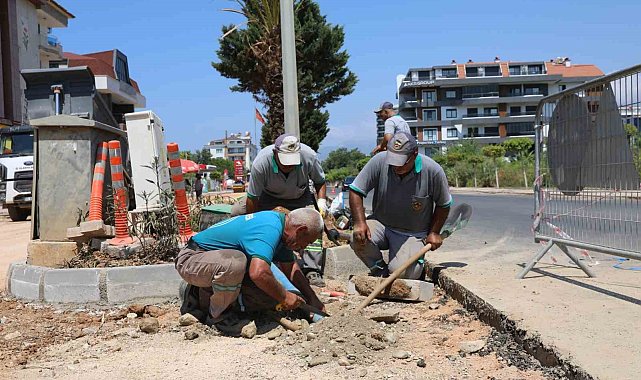 Alanya Kestel Mahallesinde çalışmalar etap etap sürüyor