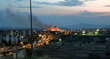 Ankara'da otluk arazide çıkan yangın söndürüldü