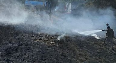 Antakya'da bahçe yangını