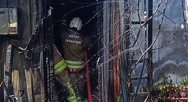 Antakya'da konteyner yangını
