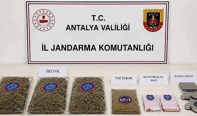 Antalya'da uyuşturucu operasyonu