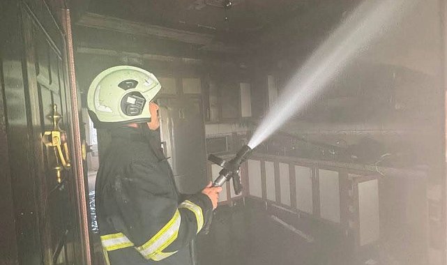 Arsuz'da ev yangını