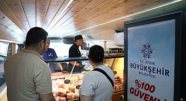 Aydın Büyükşehir Belediyesi Mobil Halk Ege Et'e Buharkent'te yoğun ilgi