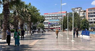 Aydın Efeler'de bunaltan sıcak hayatı yavaşlattı
