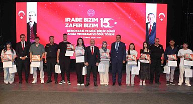 Aydın'da 15 Temmuz temalı yarışmaların Türkiye ödül töreni gerçekleştirildi